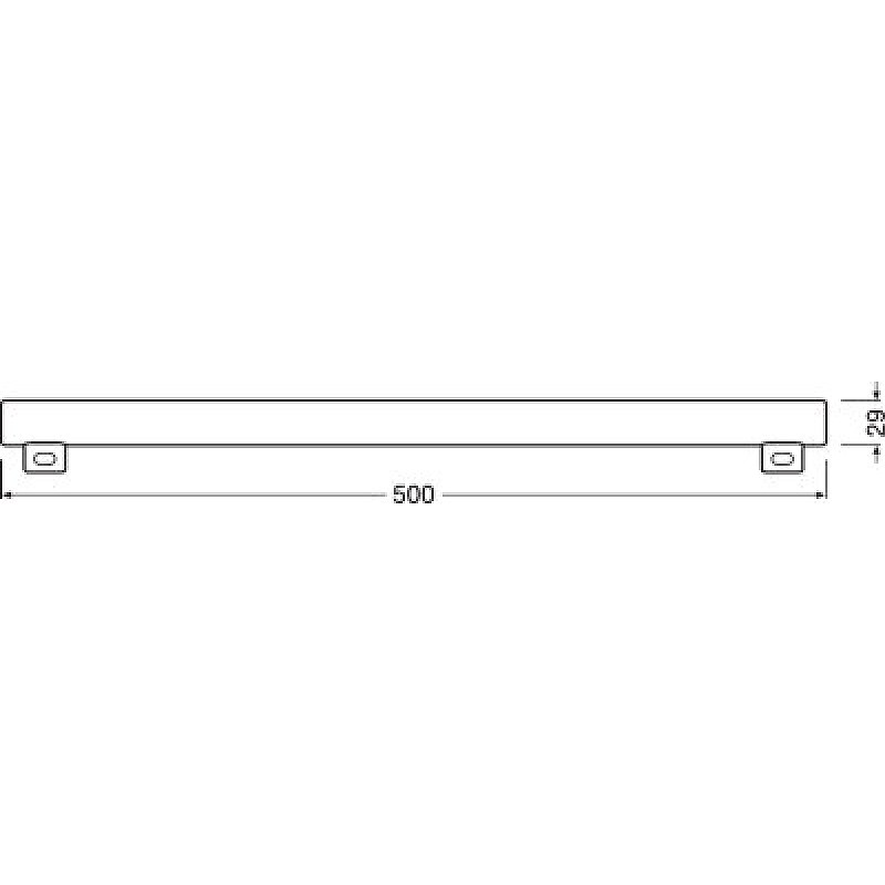 LEDinestra 40 6W/827 230V FR S14s OSRAM фото 1